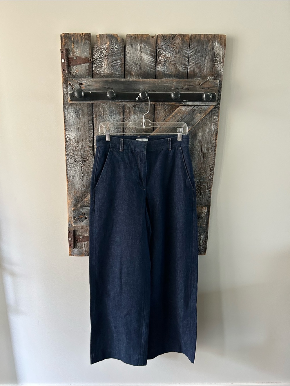 Women's Aritzia Babaton Wide-Leg Dark Wash Jeans